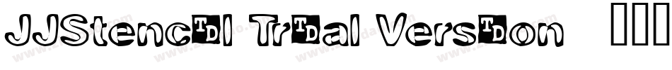 JJStencil Trial Version字体转换